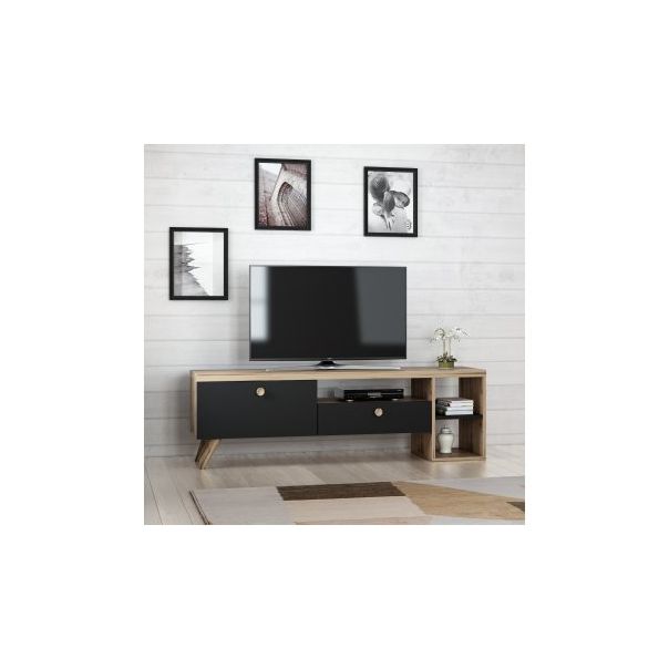 HANAH HOME TV komoda Parion, braon/crna - 172924