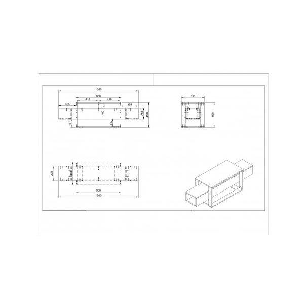 HANAH HOME TV polica Bianco - 172926