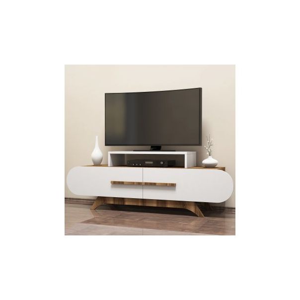 HANAH HOME TV komoda Rose, braon/bela - 172941