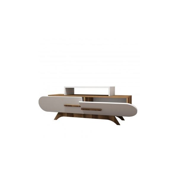 HANAH HOME TV komoda Rose, braon/bela - 172941