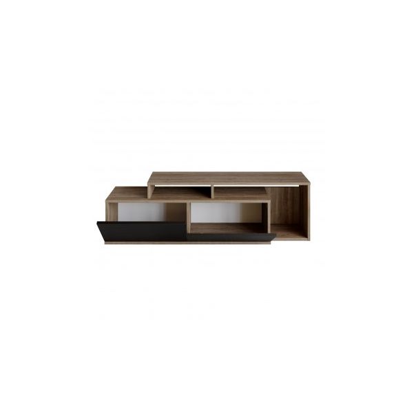 HANAH HOME TV polica Nexera Walnut Black - 172943