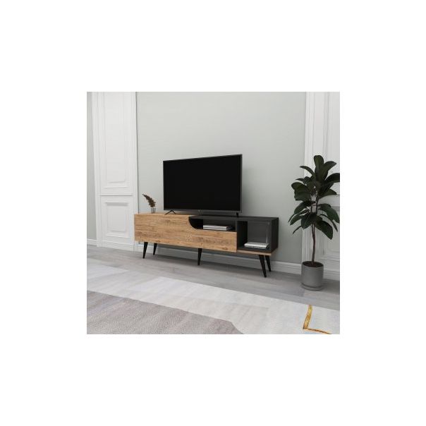 HANAH HOME TV polica Alba Atlantic Pine Anthracite - 173001-1