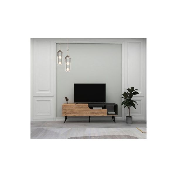 HANAH HOME TV polica Alba Atlantic Pine Anthracite - 173001-1