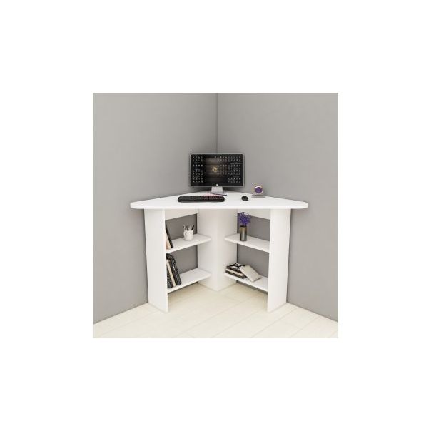HANAH HOME Ugaoni radni sto Corner, bela - 173007