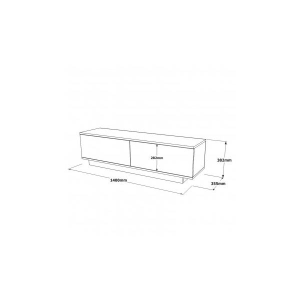 HANAH HOME TV komoda Fn1-Lb, crna - 173009