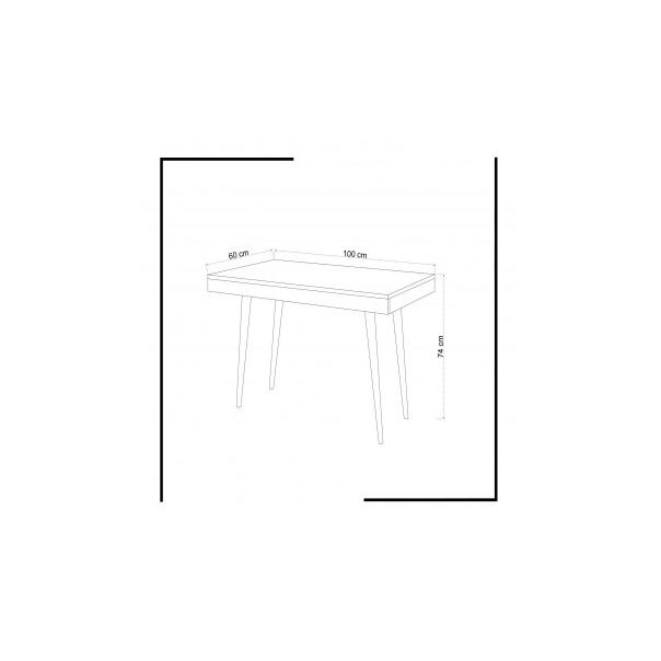 HANAH HOME Radni sto Veronika, bela - 173017