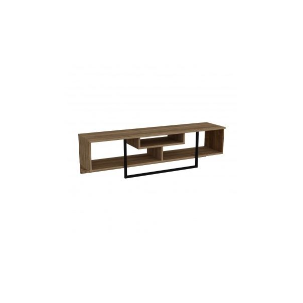 HANAH HOME TV polica Asal 150 Walnut Black - 173023