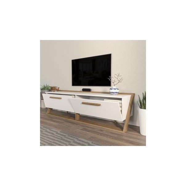 HANAH HOME TV polica Astrid White Walnut - 173074