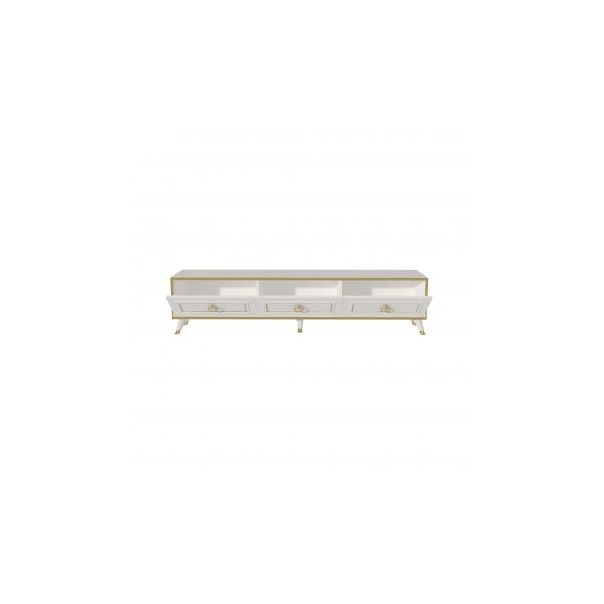 HANAH HOME TV komoda Sona, bela/zlatna - 173076