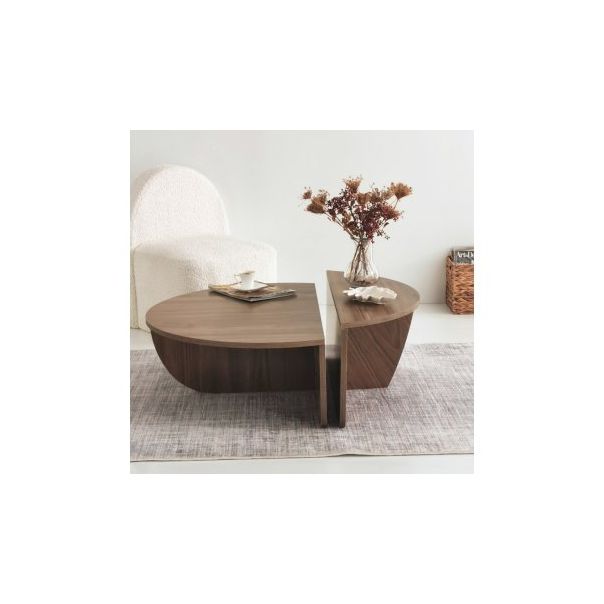 HANAH HOME Set klub stočića Podium, tamnobraon - 173124