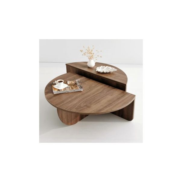 HANAH HOME Set klub stočića Podium, tamnobraon - 173124