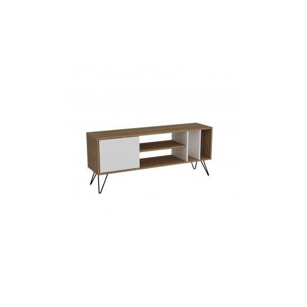 HANAH HOME TV polica Mistico 140 Walnut White - 173142