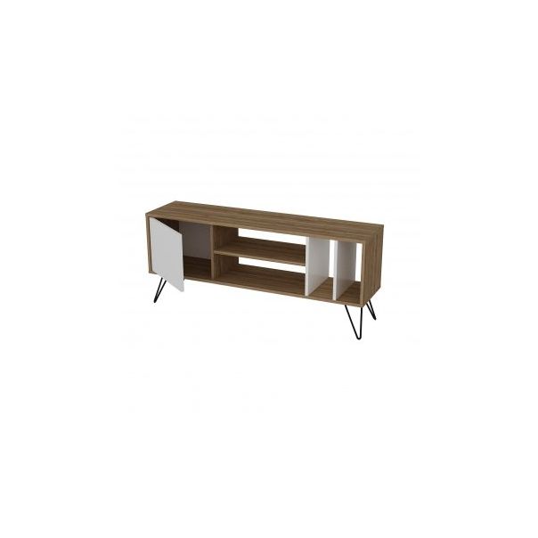 HANAH HOME TV polica Mistico 140 Walnut White - 173142