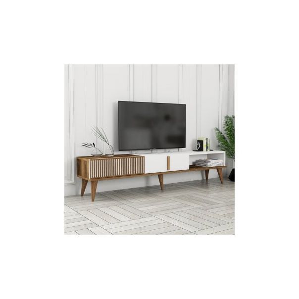 HANAH HOME TV polica Milan Alt Walnut White - 173153