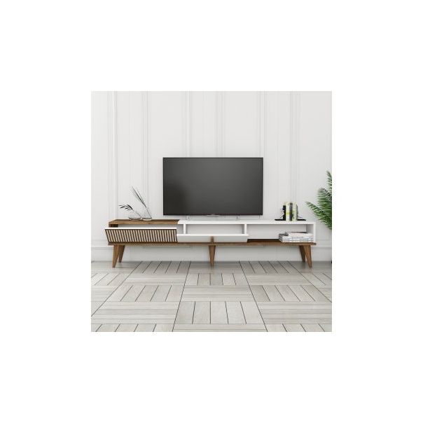 HANAH HOME TV polica Milan Alt Walnut White - 173153