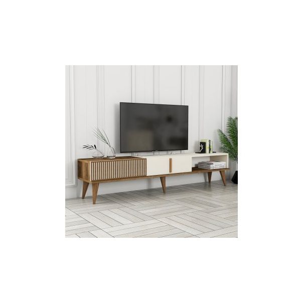 HANAH HOME TV polica Milan Alt Walnut Cream - 173156