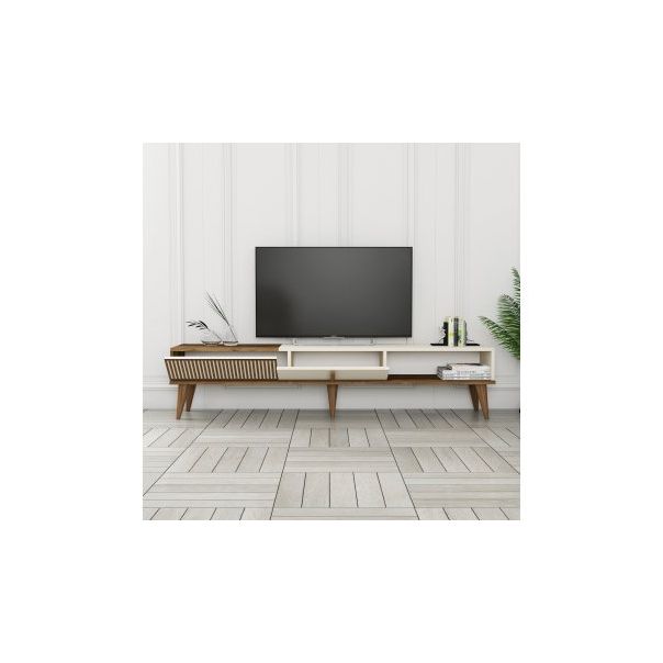 HANAH HOME TV polica Milan Alt Walnut Cream - 173156