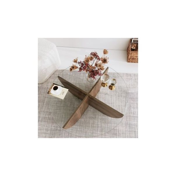 HANAH HOME Sto za dnevnu sobu Lily Walnut - 173178