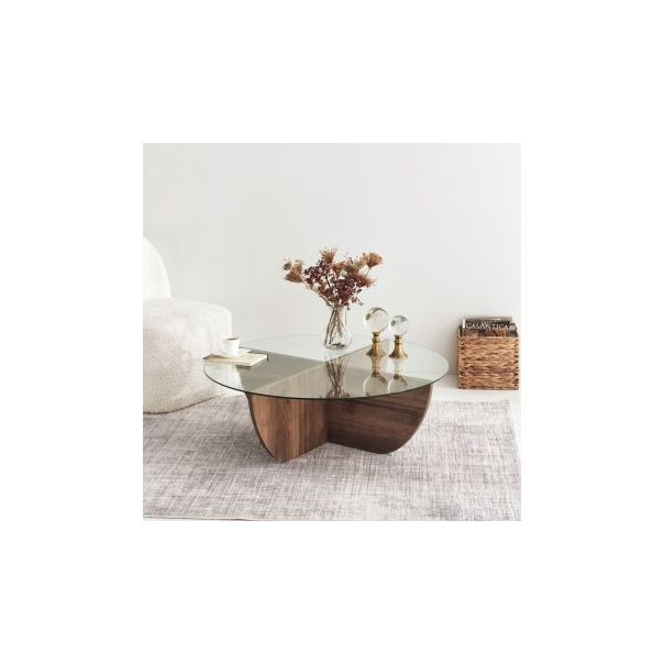 HANAH HOME Sto za dnevnu sobu Lily Walnut - 173178