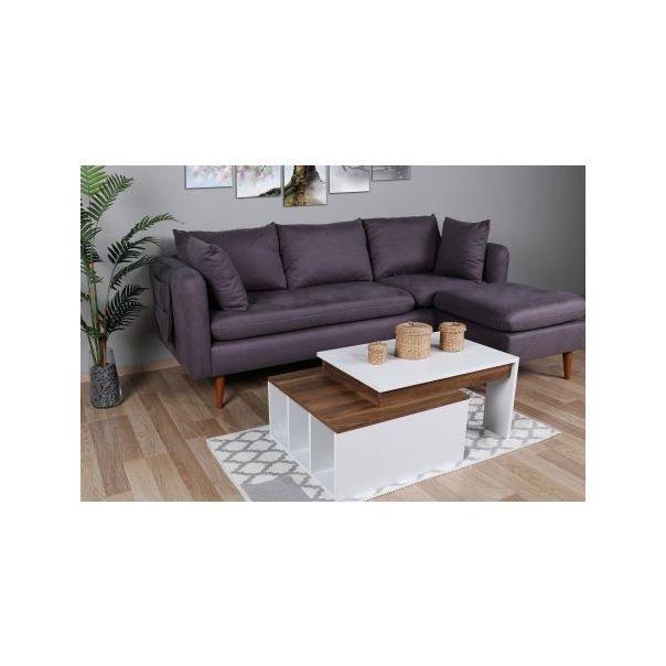 HANAH HOME Sto za dnevnu sobu Kolarado White Wanut - 173182