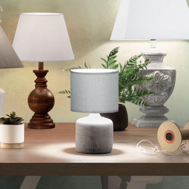 ATMOSPHERA Stona Stona lampa Salta 26.5x15cm siva - 173220A