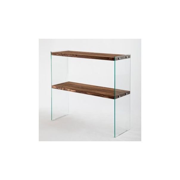 HANAH HOME Komoda za dnevnu sobu Venedik, staklo/braon - 173235