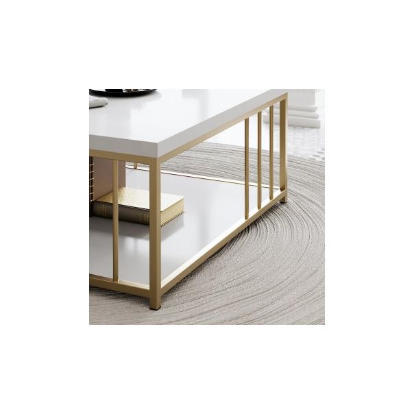 HANAH HOME Sto za dnevnu sobu Zenn White Gold - 173281