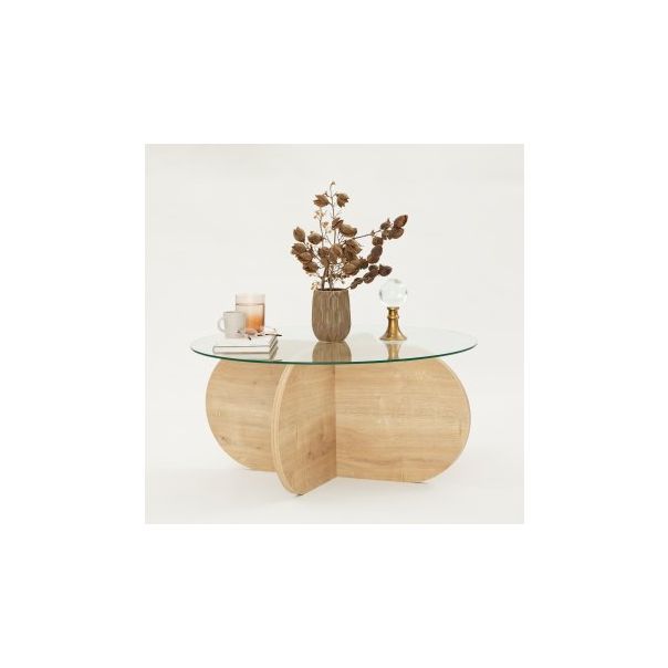 HANAH HOME Sto za dnevnu sobu Bubble Sapphire Oak - 173282