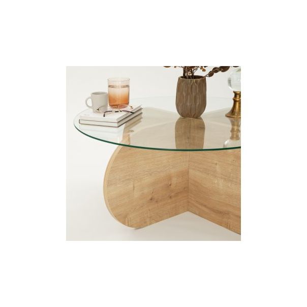 HANAH HOME Sto za dnevnu sobu Bubble Sapphire Oak - 173282