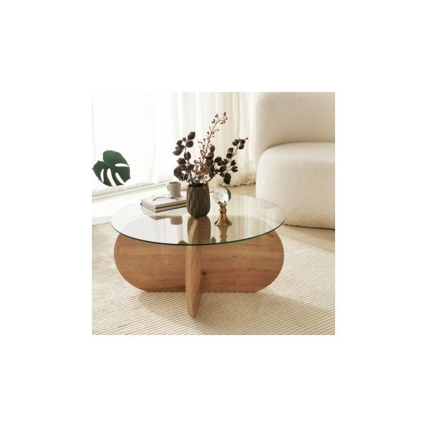 HANAH HOME Sto za dnevnu sobu Bubble Sapphire Oak - 173282