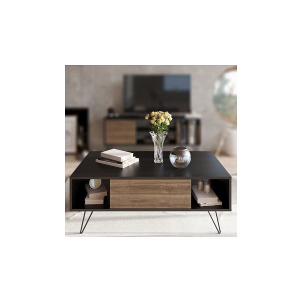 HANAH HOME Sto za dnevnu sobu Mistico Black Walnut - 173285