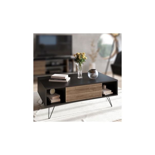 HANAH HOME Sto za dnevnu sobu Mistico Black Walnut - 173285