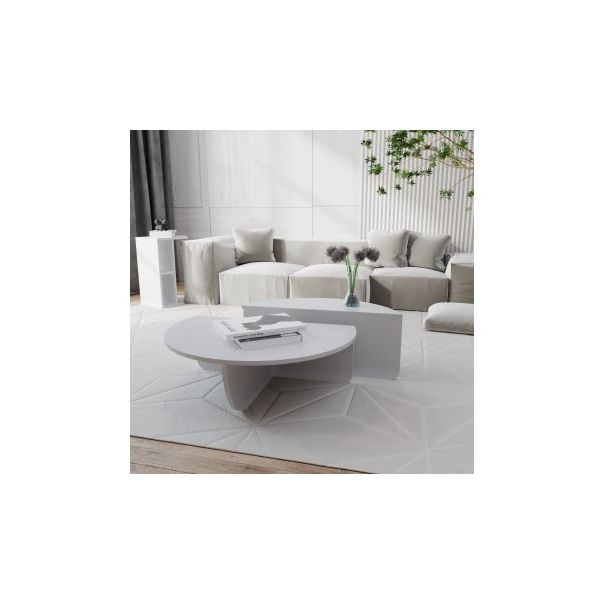 HANAH HOME Sto za dnevnu sobu Podium White - 173299