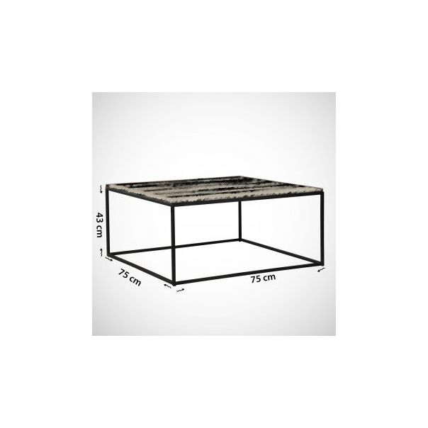 HANAH HOME Sto za dnevnu sobu Poly Oak - 173313