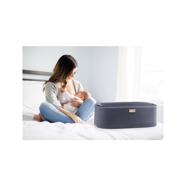 HANAH HOME Kolevka za bebe Hier Metal Black Chrome - 173347-1