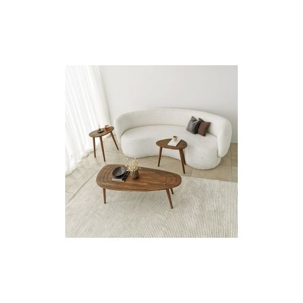 HANAH HOME Sto za dnevnu sobu Sweet Walnut - 173376