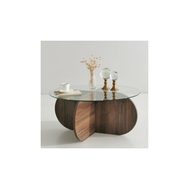 HANAH HOME Sto za dnevnu sobu Bubble Walnut - 173386
