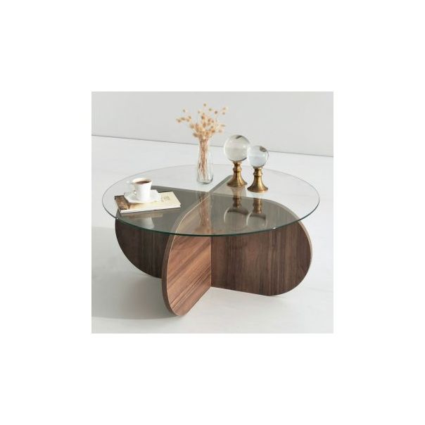 HANAH HOME Sto za dnevnu sobu Bubble Walnut - 173386