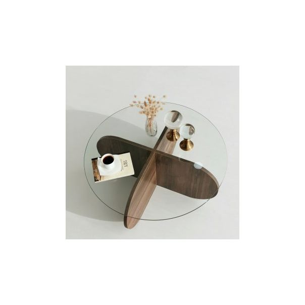 HANAH HOME Sto za dnevnu sobu Bubble Walnut - 173386