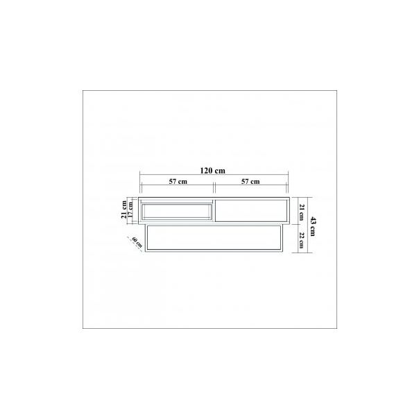 HANAH HOME Sto za dnevnu sobu Dale - 173403