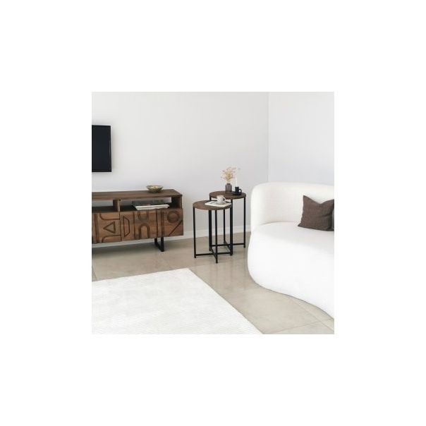 HANAH HOME Set klub stolova Neta, braon/crna - 173415