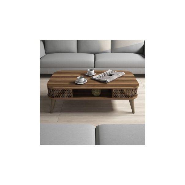 HANAH HOME Sto za dnevnu sobu Eylul Walnut - 173416