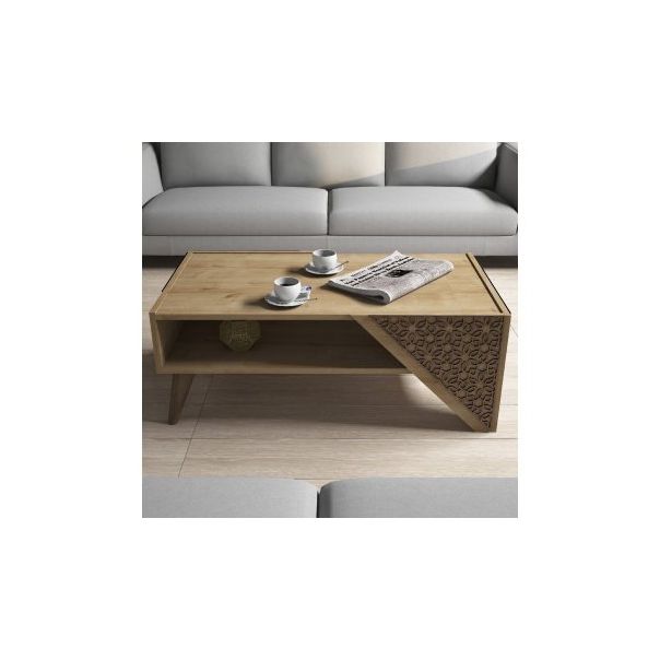 HANAH HOME Klub sto Beril, svetlobraon - 173417