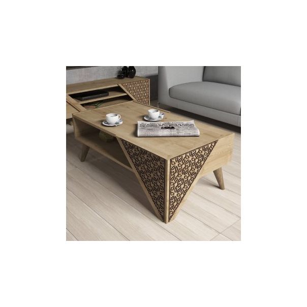 HANAH HOME Klub sto Beril, svetlobraon - 173417