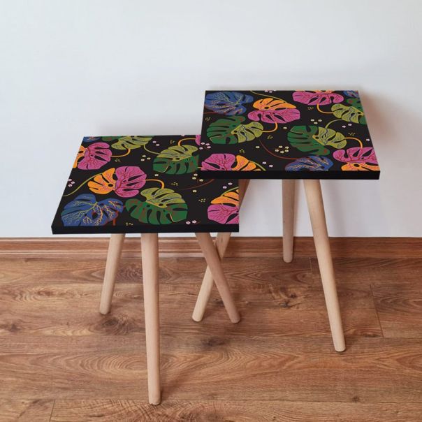 HANAH HOME Pomoćni stočić 2SHP141 Multicolor - 173603