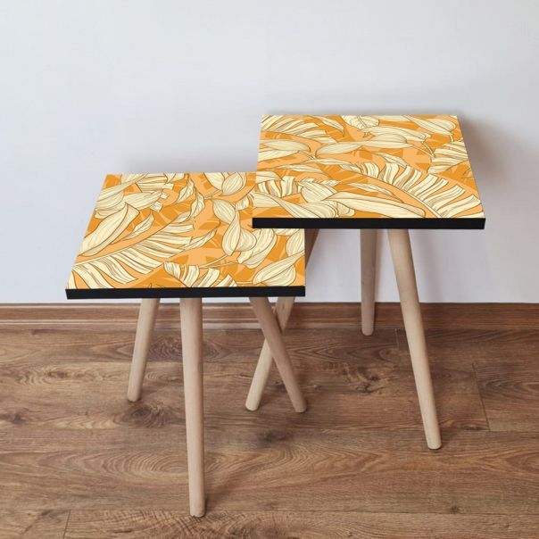 HANAH HOME Pomoćni stočić 2SHP204 Orange - 173717