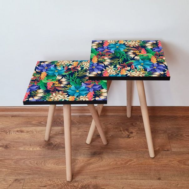 HANAH HOME Pomoćni stočić 2SHP214 Multicolor - 173733