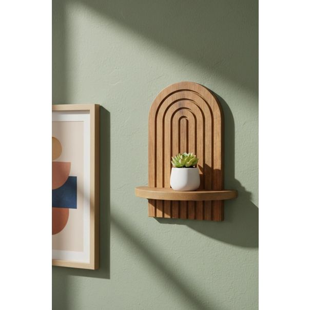 HANAH HOME Zidna polica Artmtkwll1, svetlobraon - EP3056592