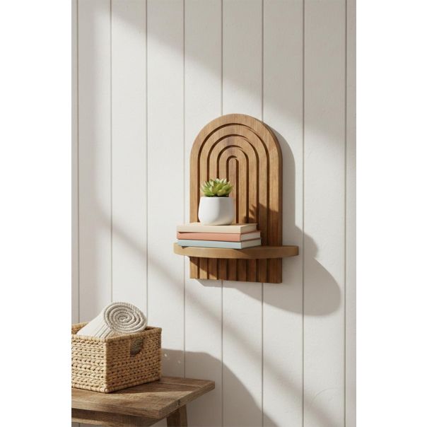 HANAH HOME Zidna polica Artmtkwll1, svetlobraon - EP3056592