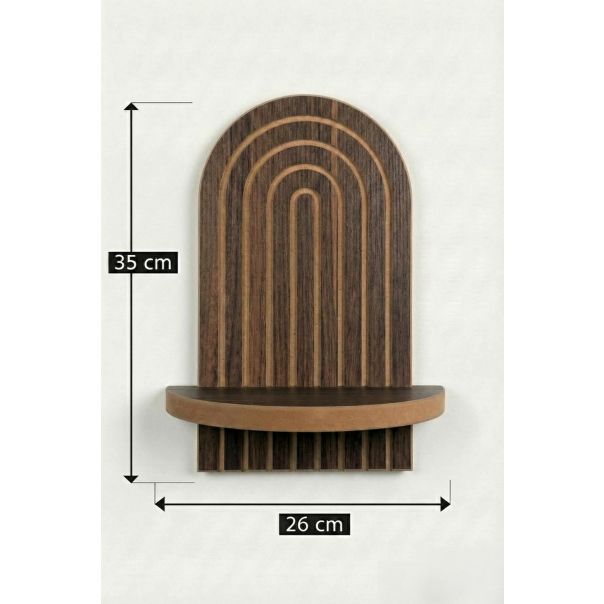 HANAH HOME Zidna polica Artmtkwll1, braon - EP3056595